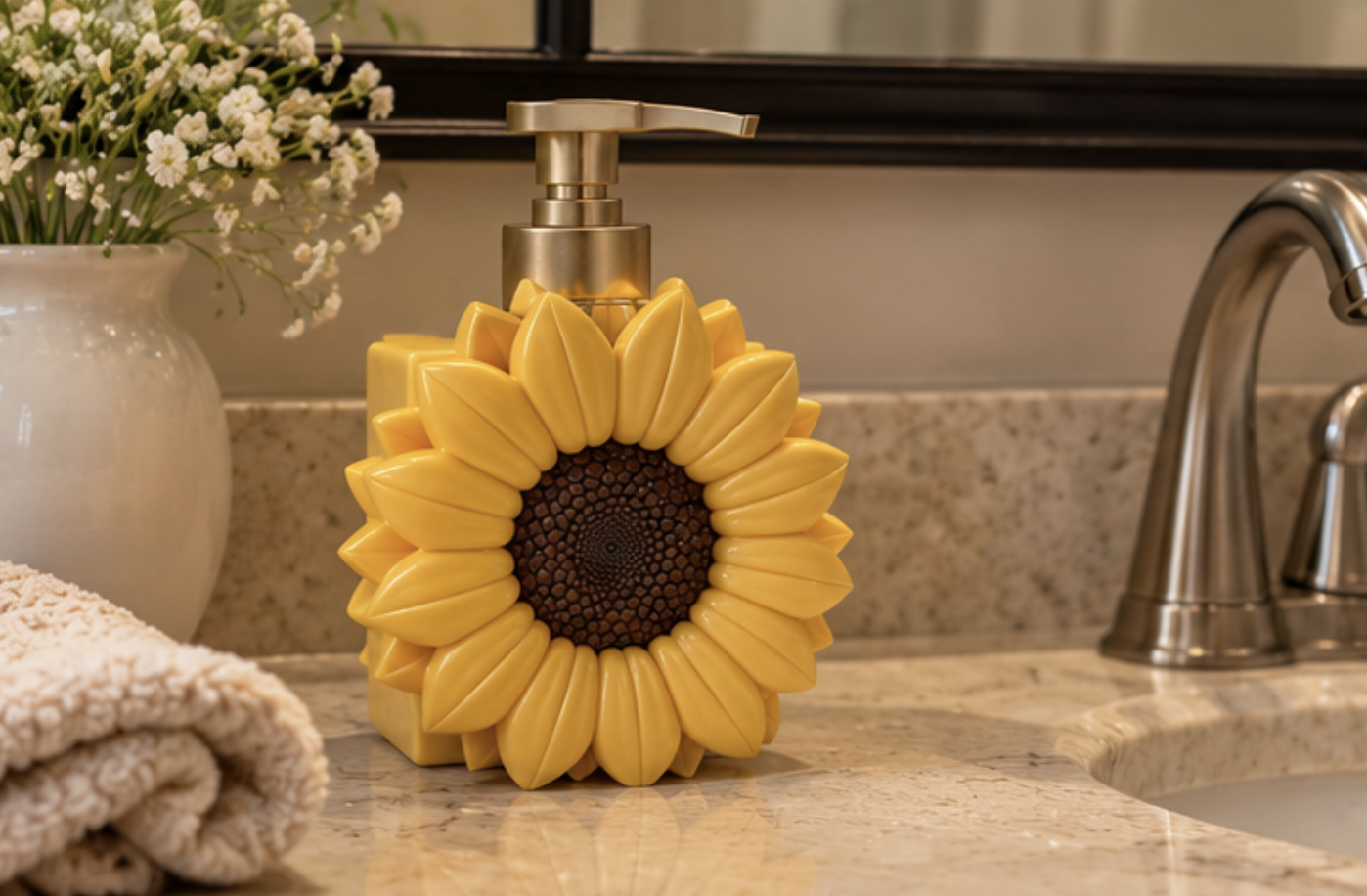 Sunflower Soap Holder - For Bath & Body Works Hand Soap image 3