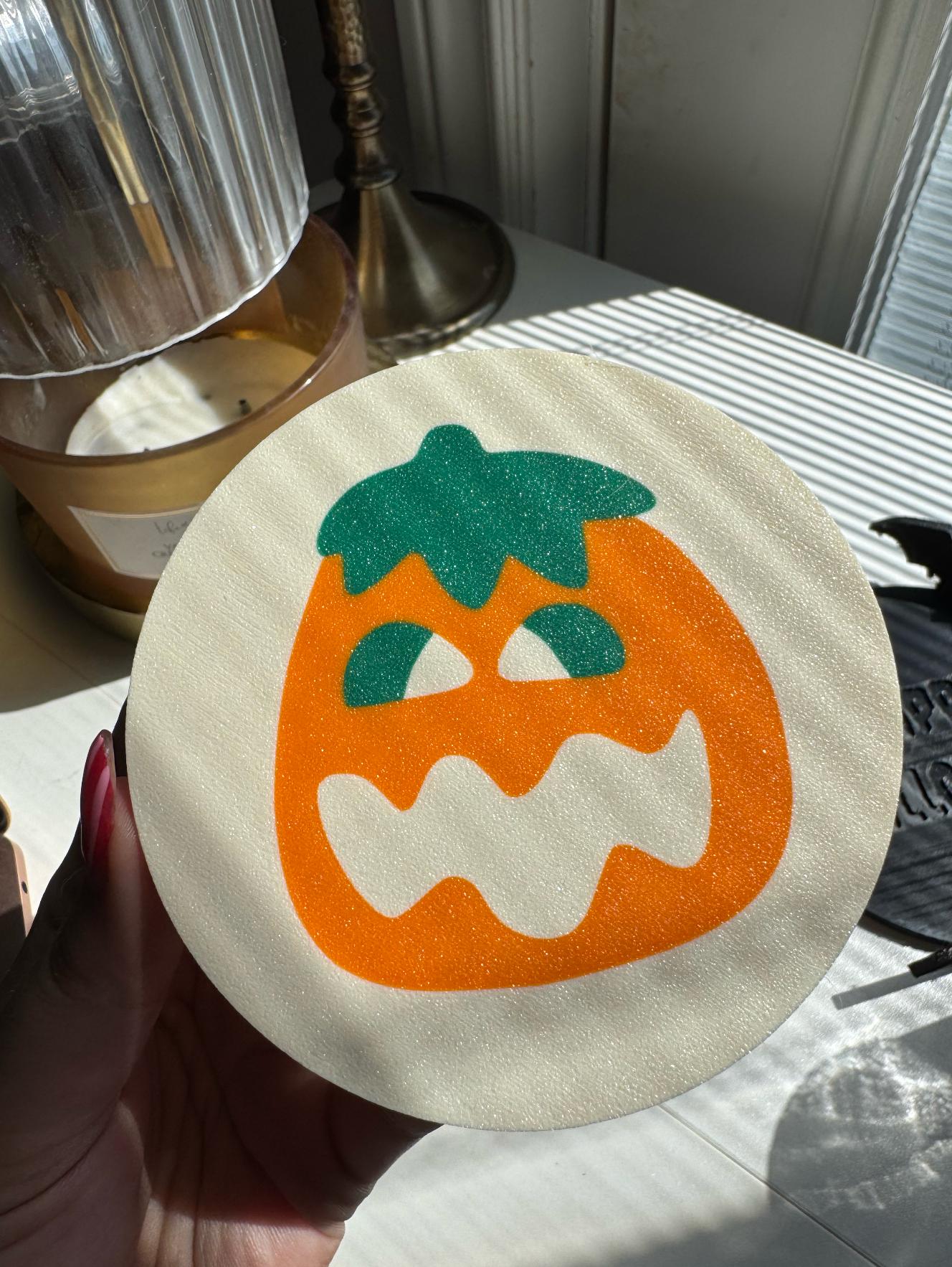 Spooky Sugar Cookie Coasters | Scary Home Decor | Halloween Coasters | Sugar Cookie Pumpkin Ghost Bat Cat Witch Hat | Gothic Fall Decor image 6