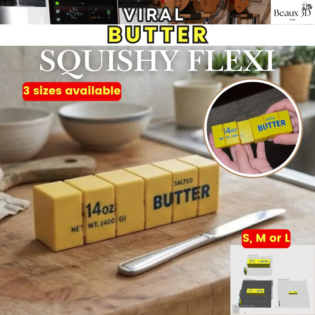 Viral Butter Squishy Flexi Toy