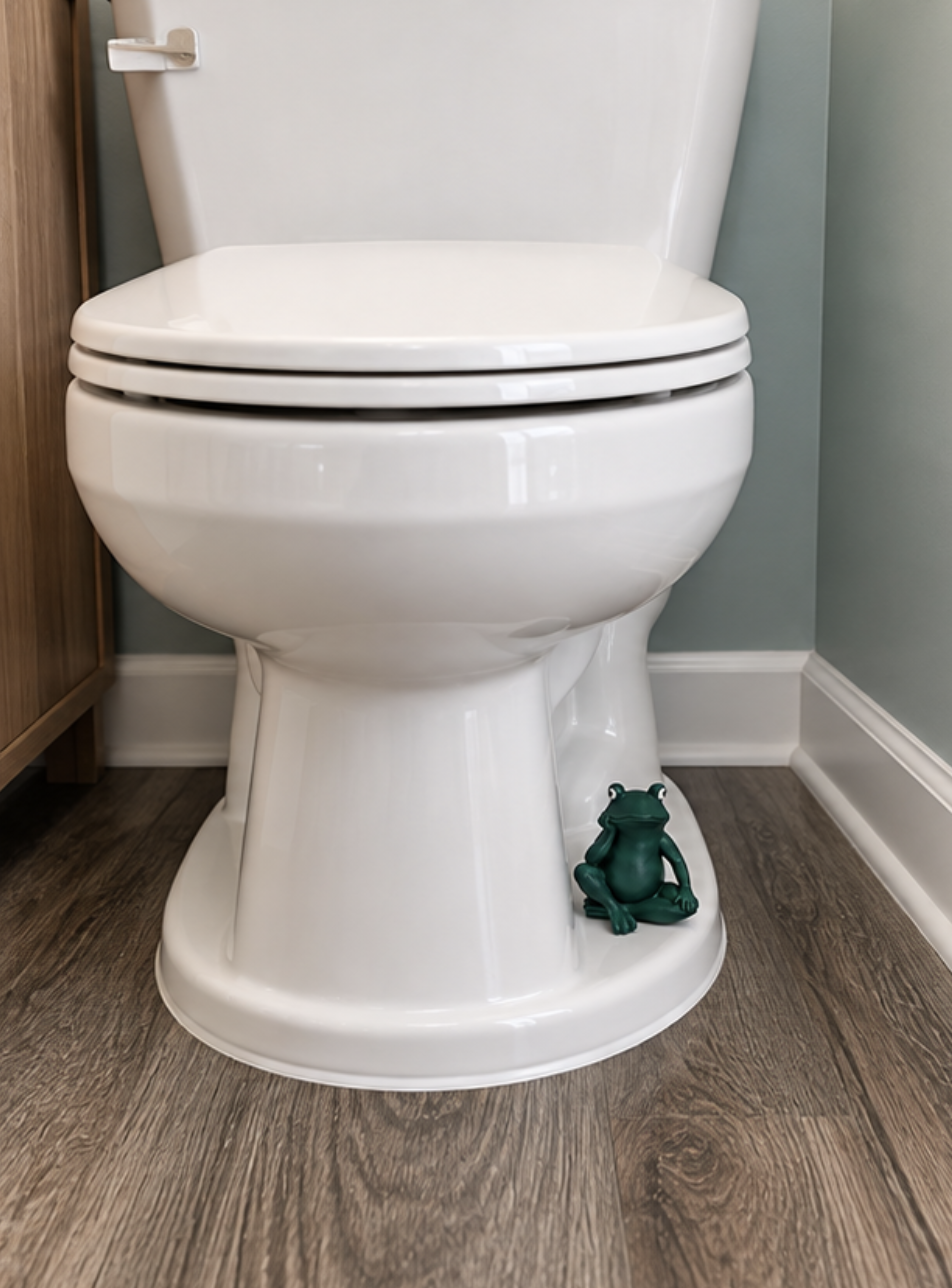 Frog Toilet Bolt Cap Cover for Bathroom - A Functional & Whimsical Buddy for Your Toilet cover image