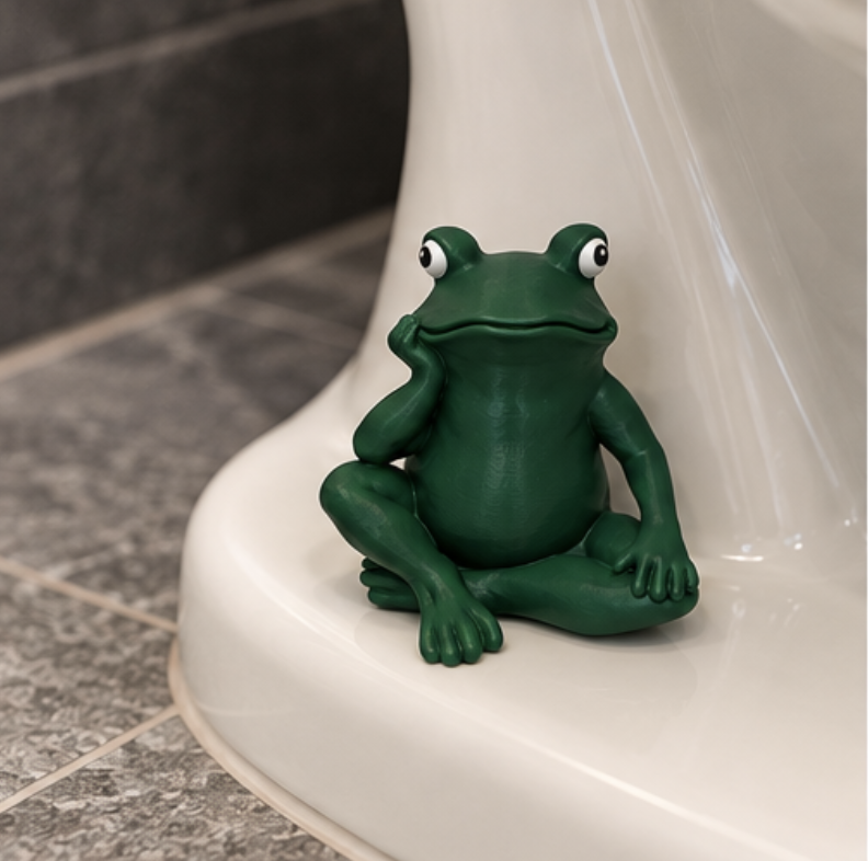 Frog Toilet Bolt Cap Cover for Bathroom - A Functional & Whimsical Buddy for Your Toilet image 3