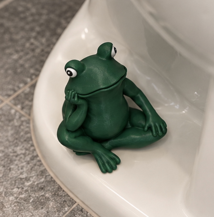Frog Toilet Bolt Cap Cover for Bathroom - A Functional & Whimsical Buddy for Your Toilet image 4