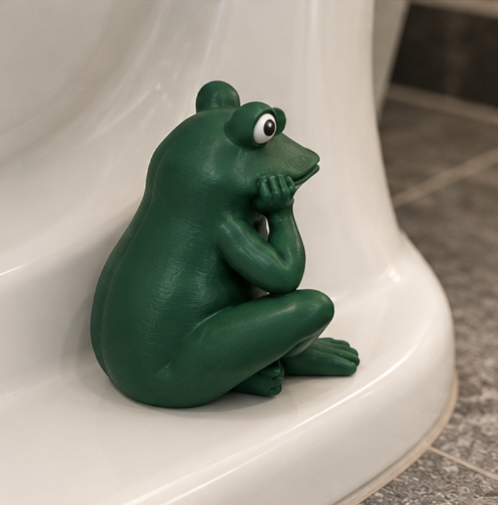 Frog Toilet Bolt Cap Cover for Bathroom - A Functional & Whimsical Buddy for Your Toilet image 7