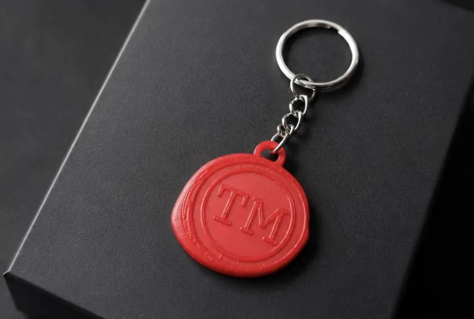 Personalized Taskmaster Stamp Keychain | TM Wax Seal Keyring Bag Charm Gift or Stocking Filler image 7