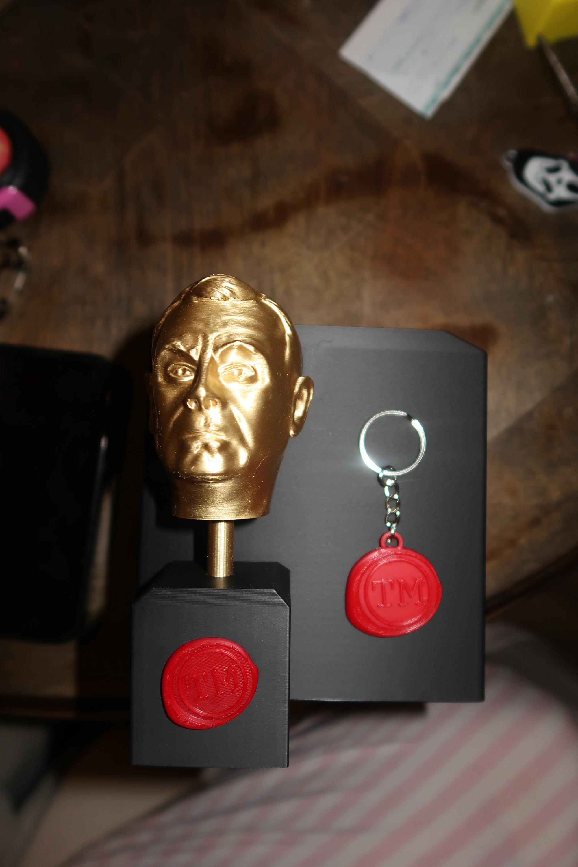 Personalized Taskmaster Stamp Keychain | TM Wax Seal Keyring Bag Charm Gift or Stocking Filler image 11