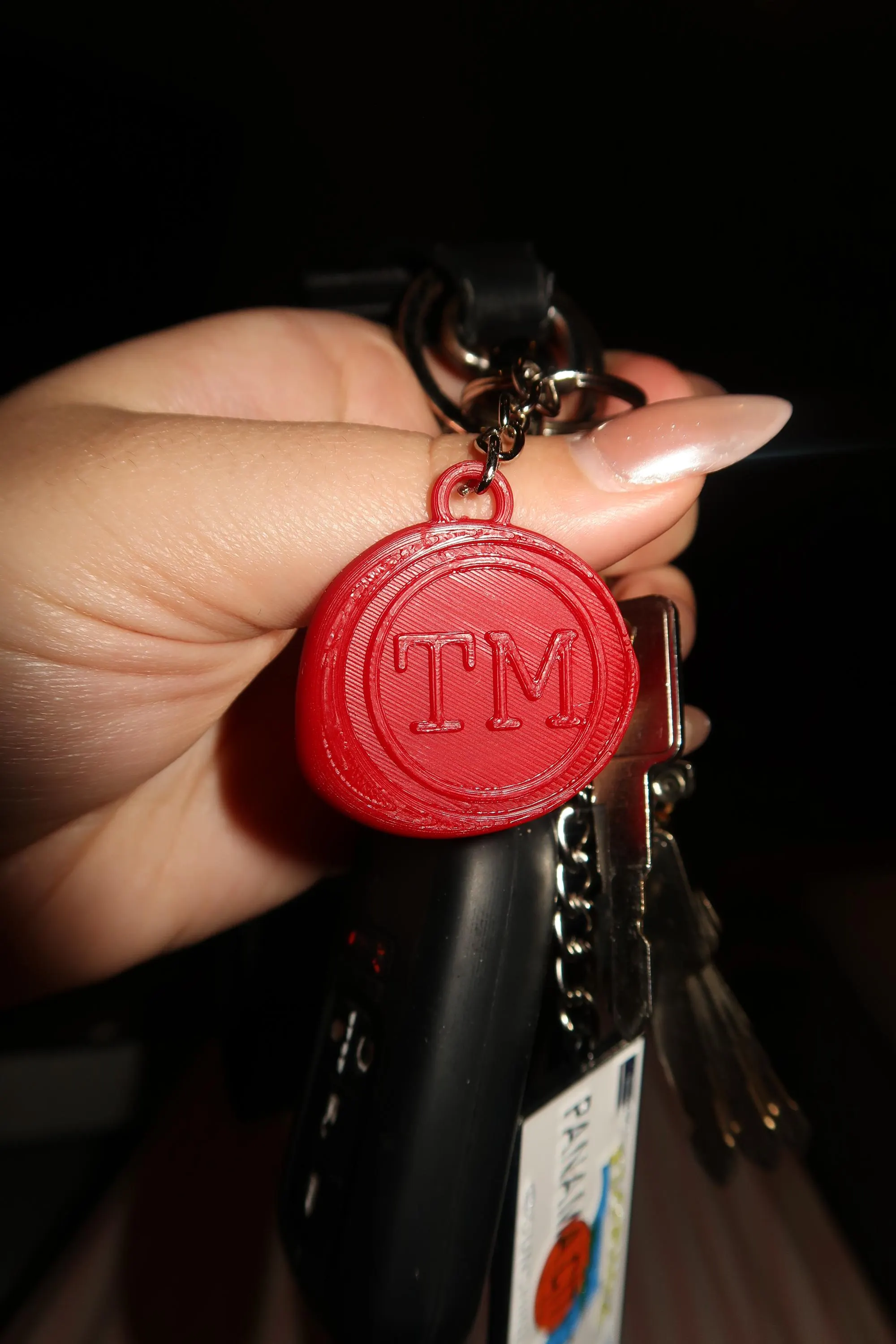 Personalized Taskmaster Stamp Keychain | TM Wax Seal Keyring Bag Charm Gift or Stocking Filler image 10