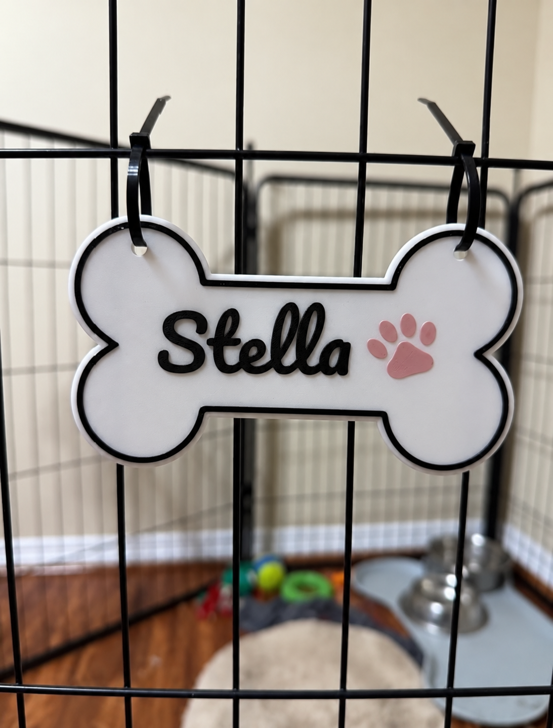Custom Pet Name Sign for Kennel/Crate cover image