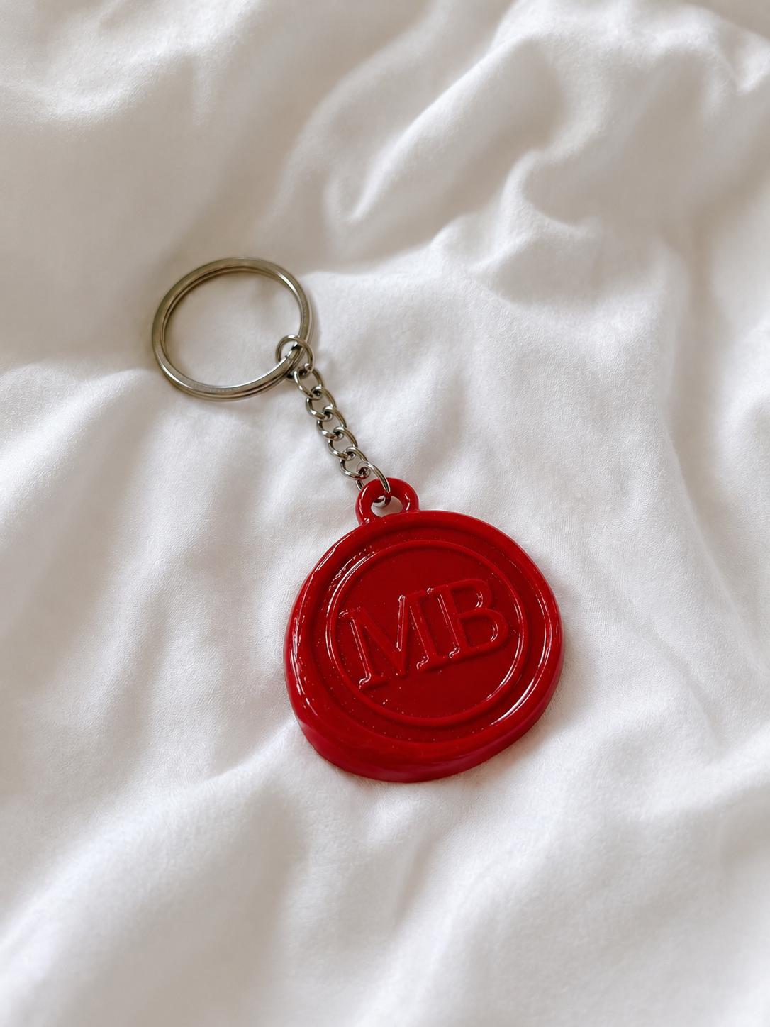 Taskmaster Stamp Resin Keychain | Personalized TM Wax Seal Keyring Bag Charm Gift or Stocking Filler image 3