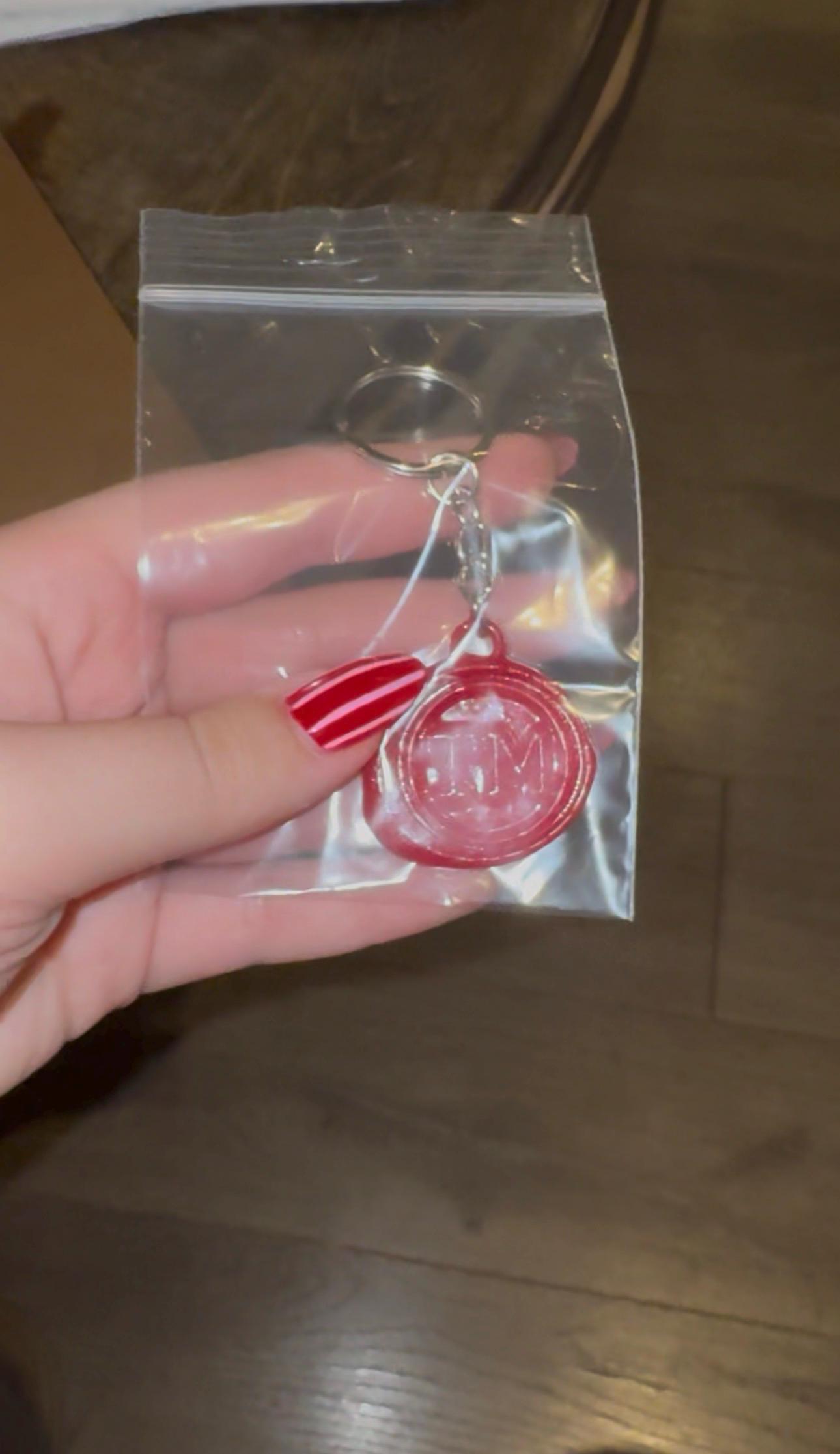 Taskmaster Stamp Resin Keychain | Personalized TM Wax Seal Keyring Bag Charm Gift or Stocking Filler image 4
