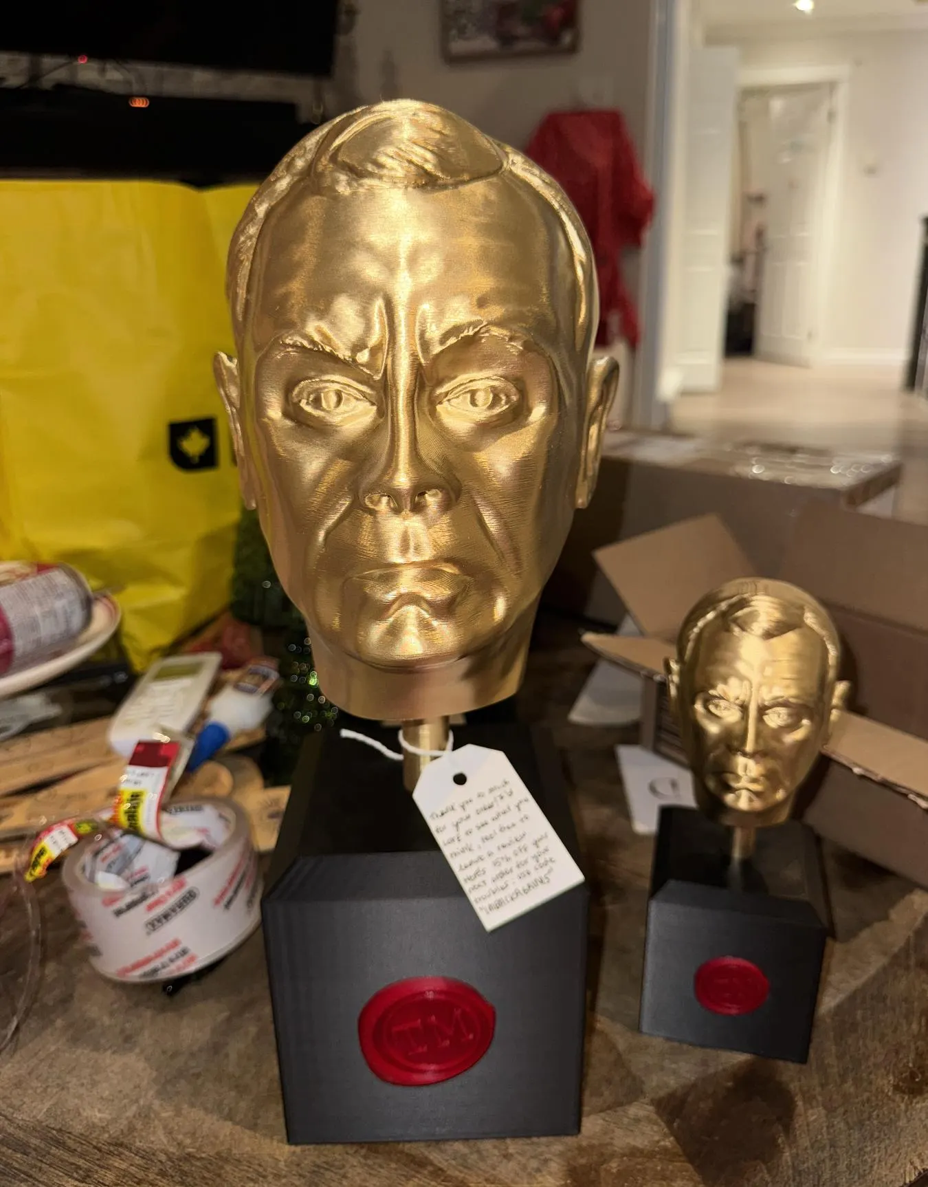 Taskmaster Trophy Replica 44cm + Free Mini Trophy (Identical to the Original of Greg Davies) image 10