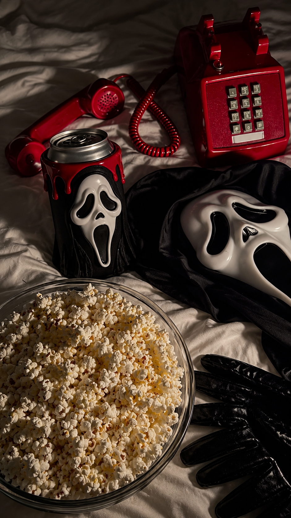 Ghostface Can Holder, Horror Movie Drink Koozie, Scream Inspired Can Sleeve, Halloween Gift, Spooky Drink Holder image 4
