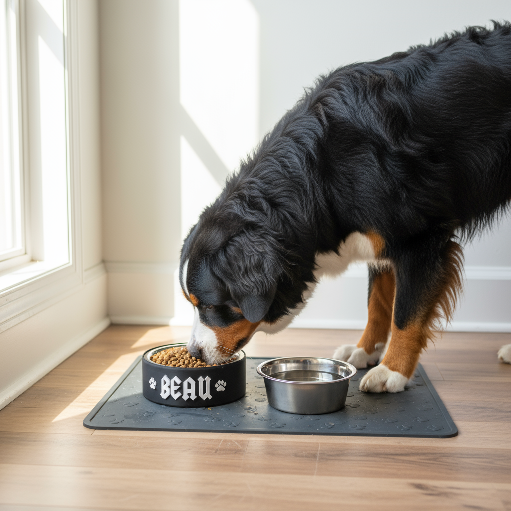 Personalized Custom Pet Name Bowl – with Stainless Steel Insert image 3