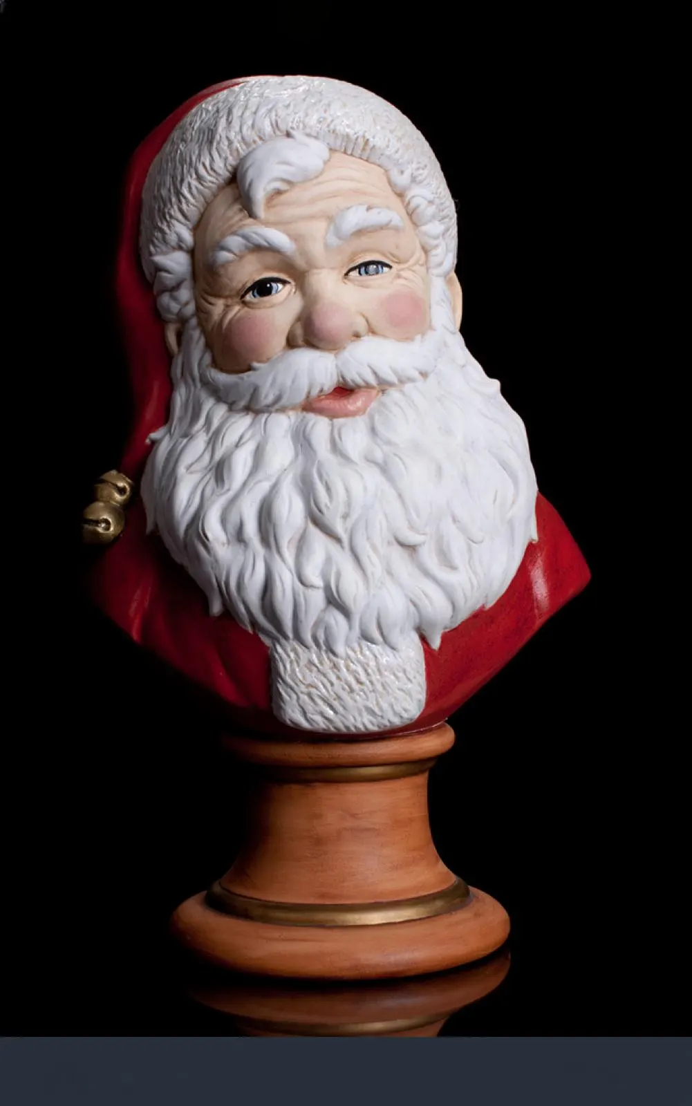 3D Printed Santa Bust, DIY Painting Kit, Christmas Art Project image 2