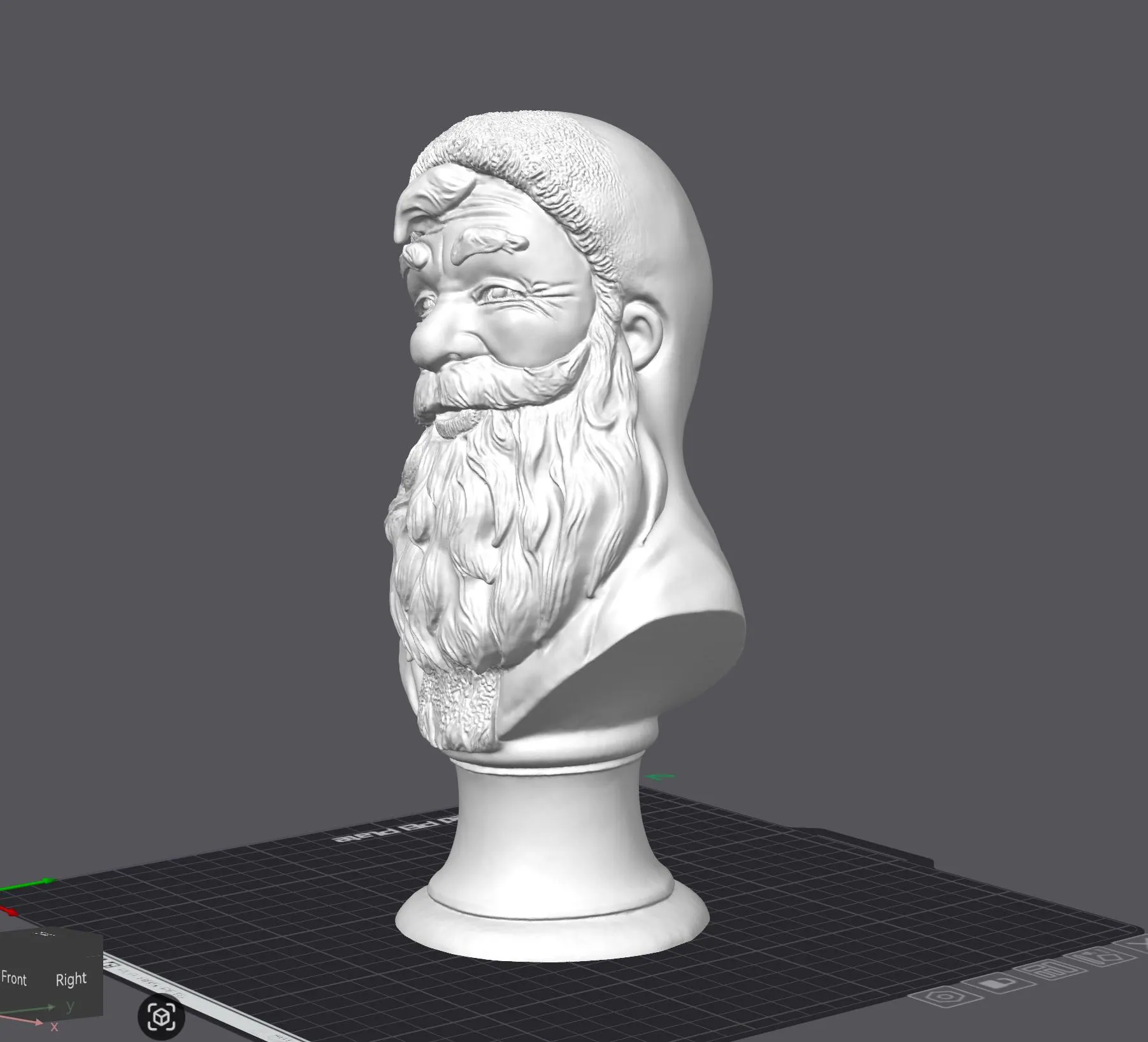 3D Printed Santa Bust, DIY Painting Kit, Christmas Art Project image 6