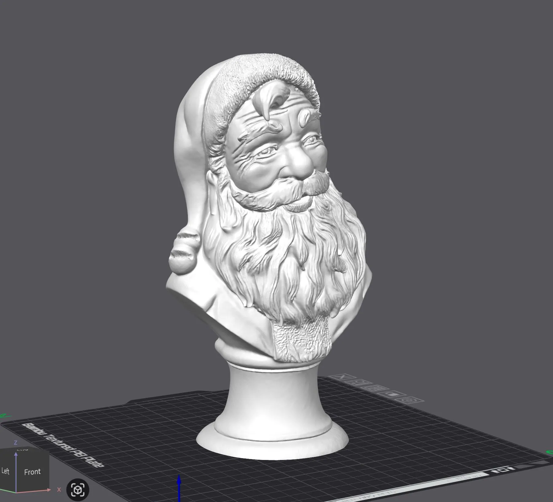 3D Printed Santa Bust, DIY Painting Kit, Christmas Art Project image 7