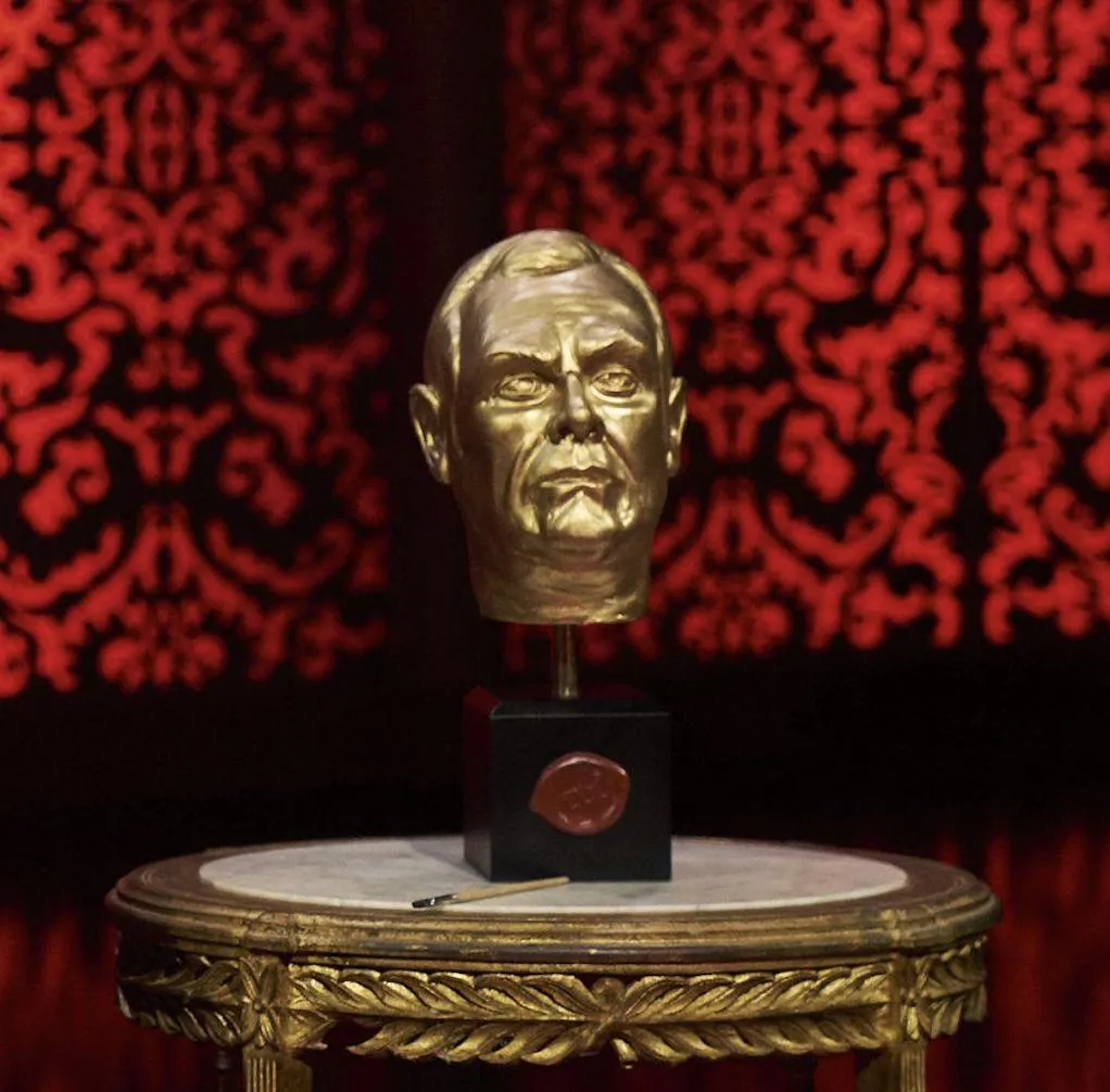 Custom Taskmaster Trophy: Personalized 12 inch 3D Printed Gold Bust image 6