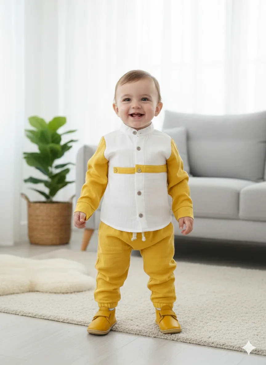 Düğmeli Bebek Takımı 19
