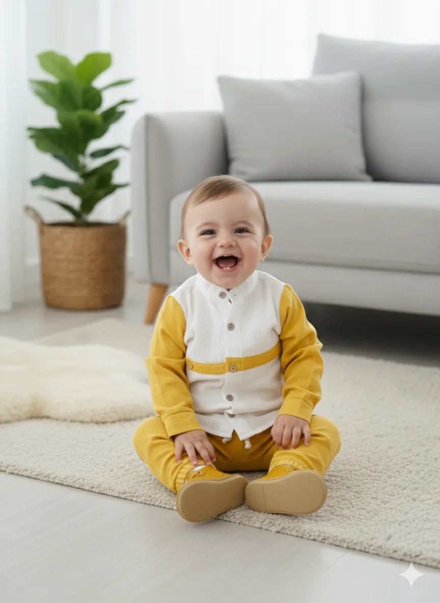 Düğmeli Bebek Takımı 20