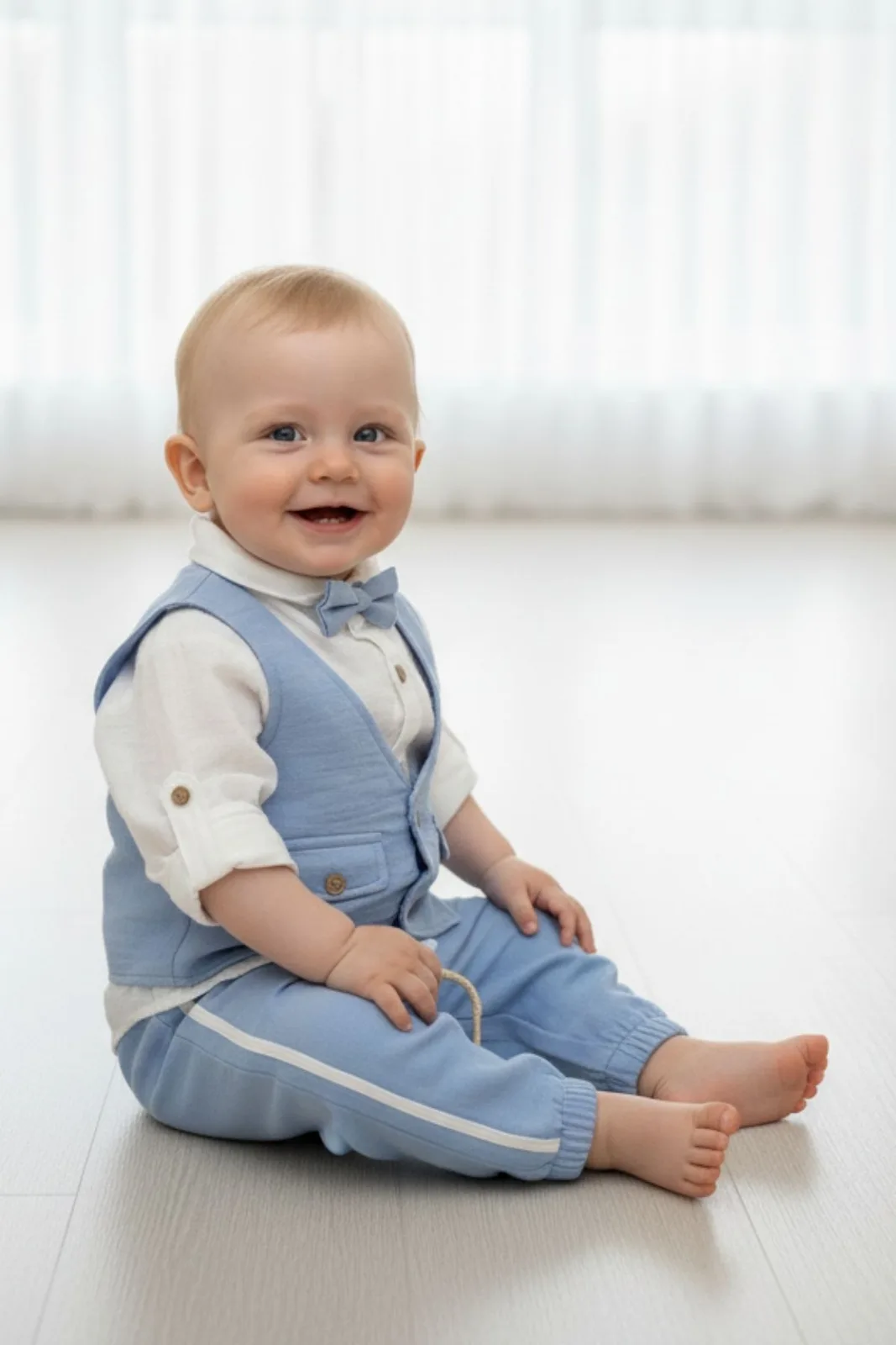 Düğmeli Bebek Takımı 10