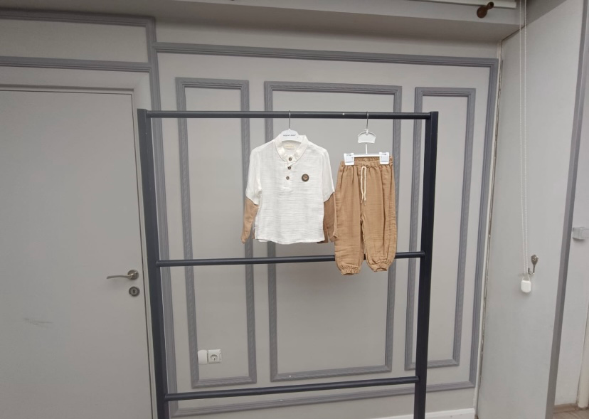 Camel Renkli Muslin Takım 0-3 ay