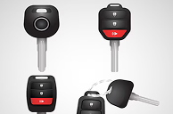 3-Button Remote Key Shell