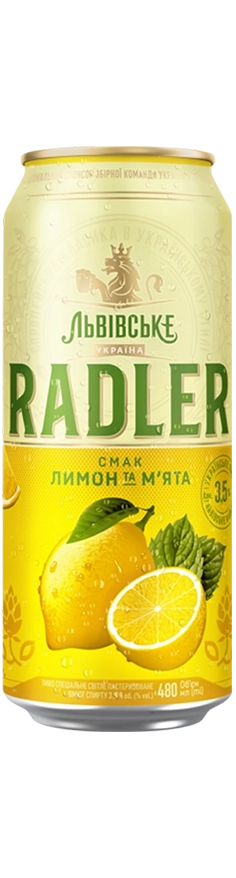 Radler смак "ЛИМОН ТА М’ЯТА" | Radler Lemon and Mint image