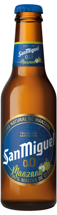 San Miguel 0.0 Manzana bottle