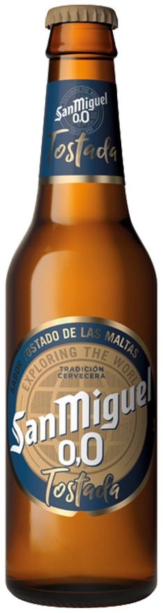 San Miguel 0.0 Tostada bottle