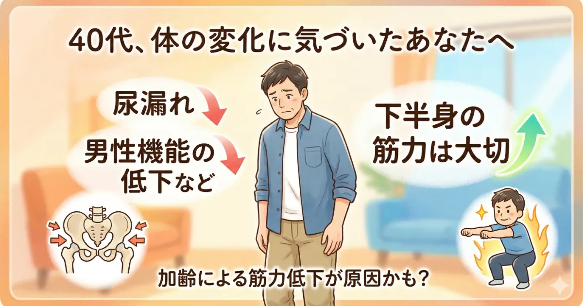40代、体の変化に気づいたあなたへ｜パーソナルトレーナーが伝えたいこと
