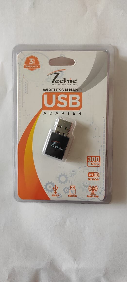 TECHIE Wireless N Nano USB Adapter 300Mbps