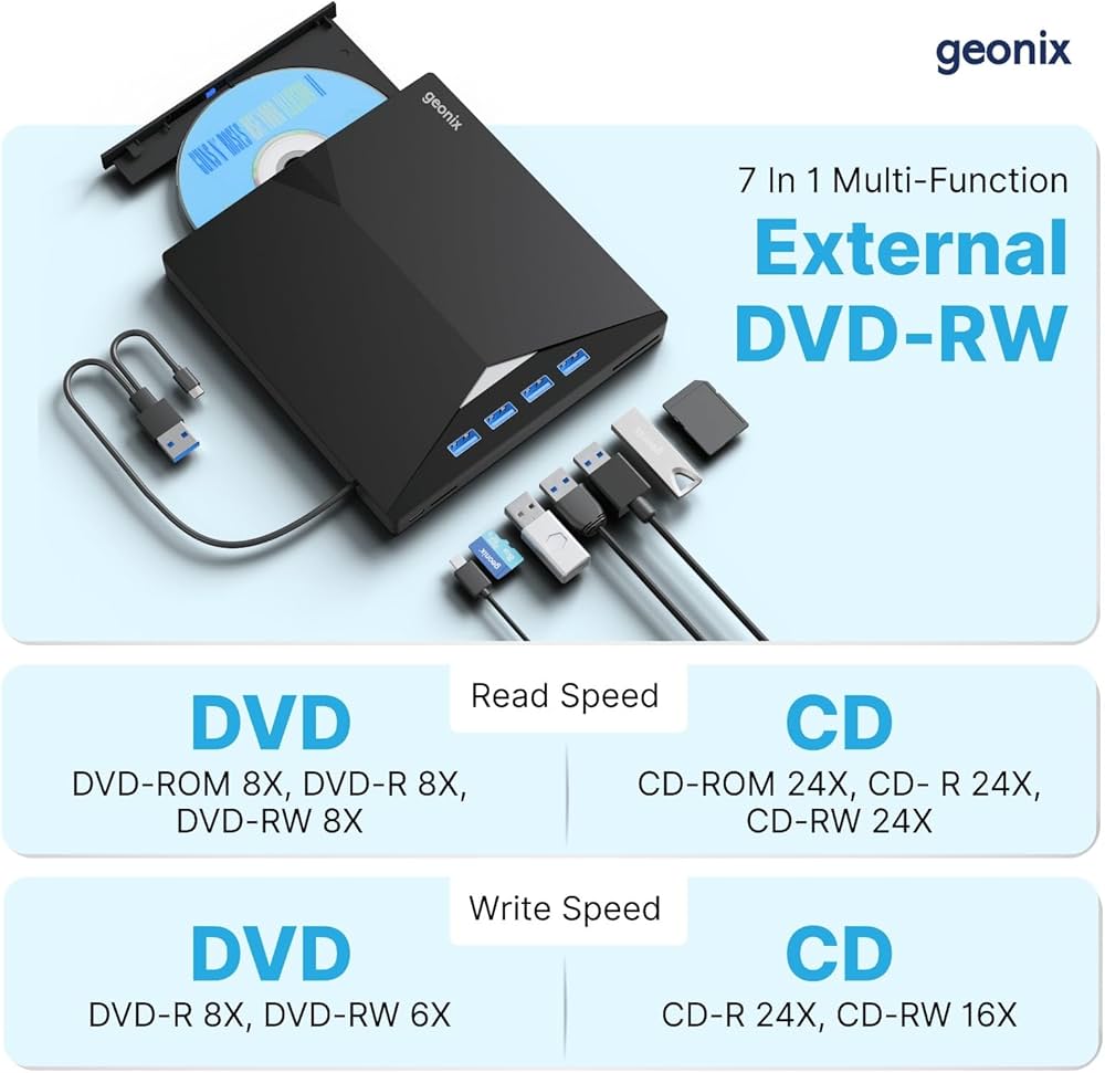 DVD WRITER EXTERNAL GEONIX