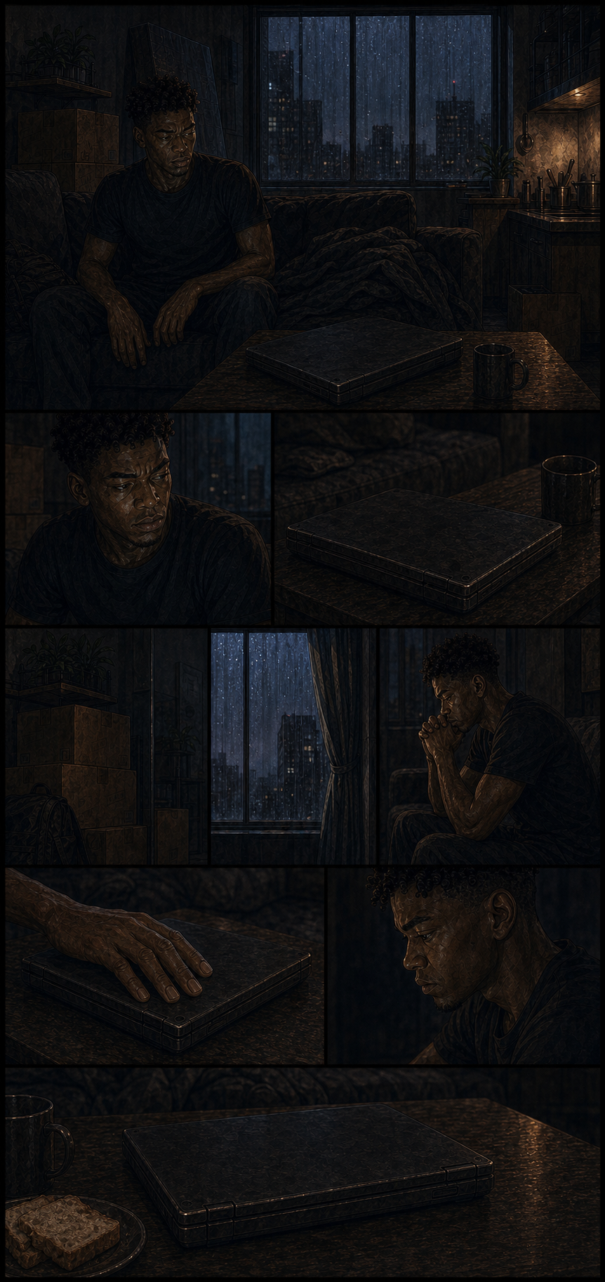 Comic page 01 for Empty File Morning
