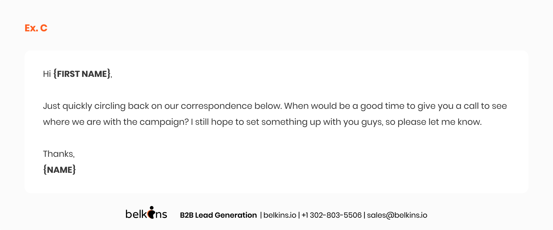 pusher follow-up. Just quickly circling back on our correspondence below.