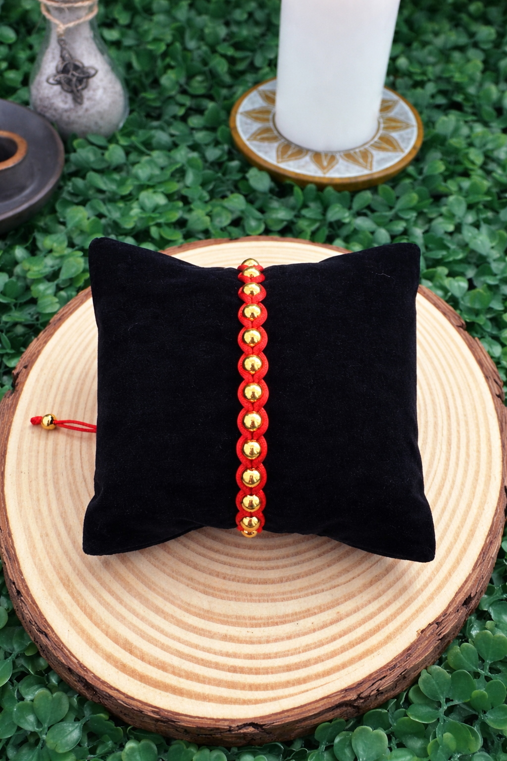 imagen de PULSERA AMULETO HILO ROJO+ACERO PROTECCION, MAL DE OJO