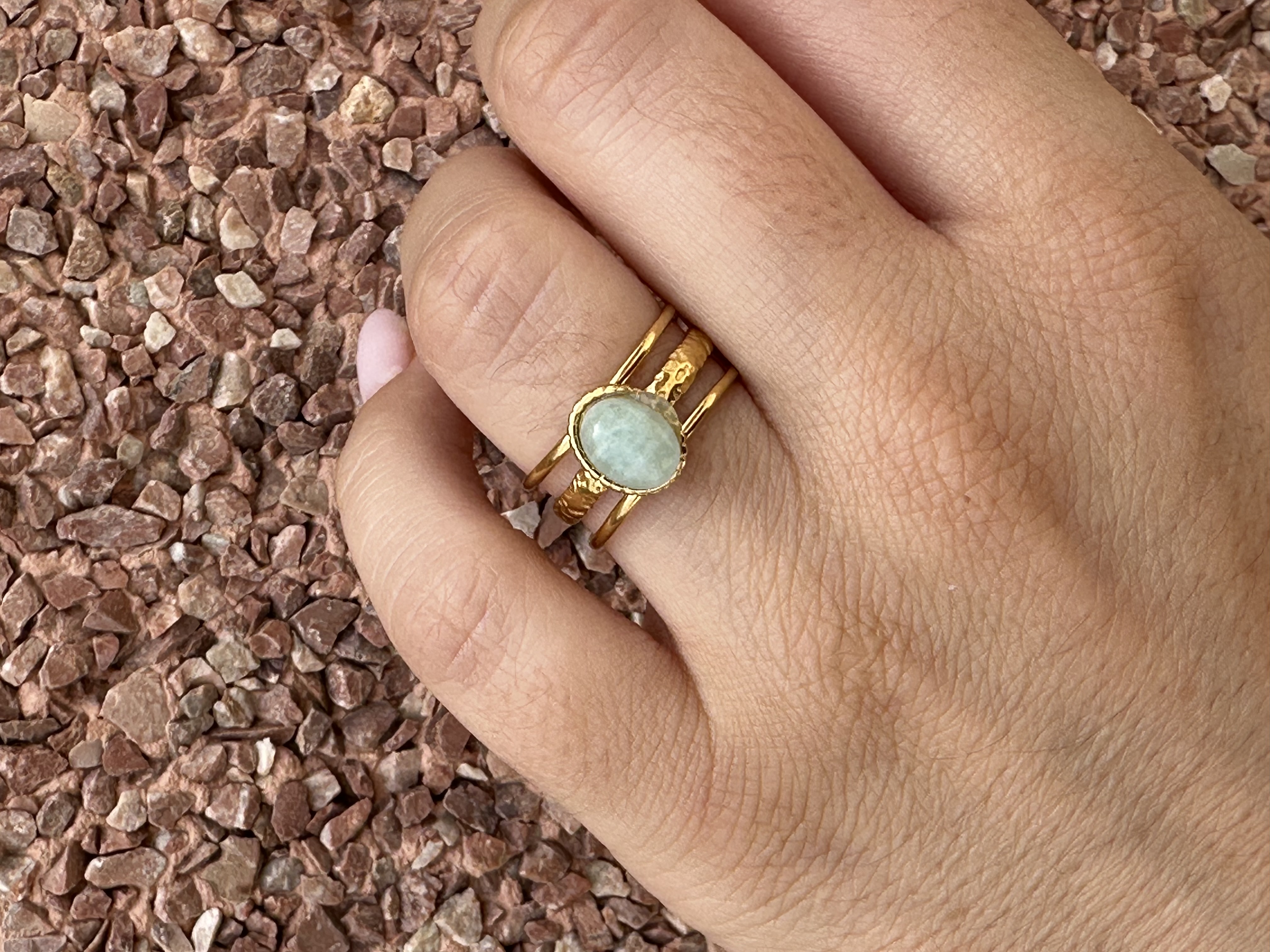 Producto Bella Bruja: Anillo amazonita