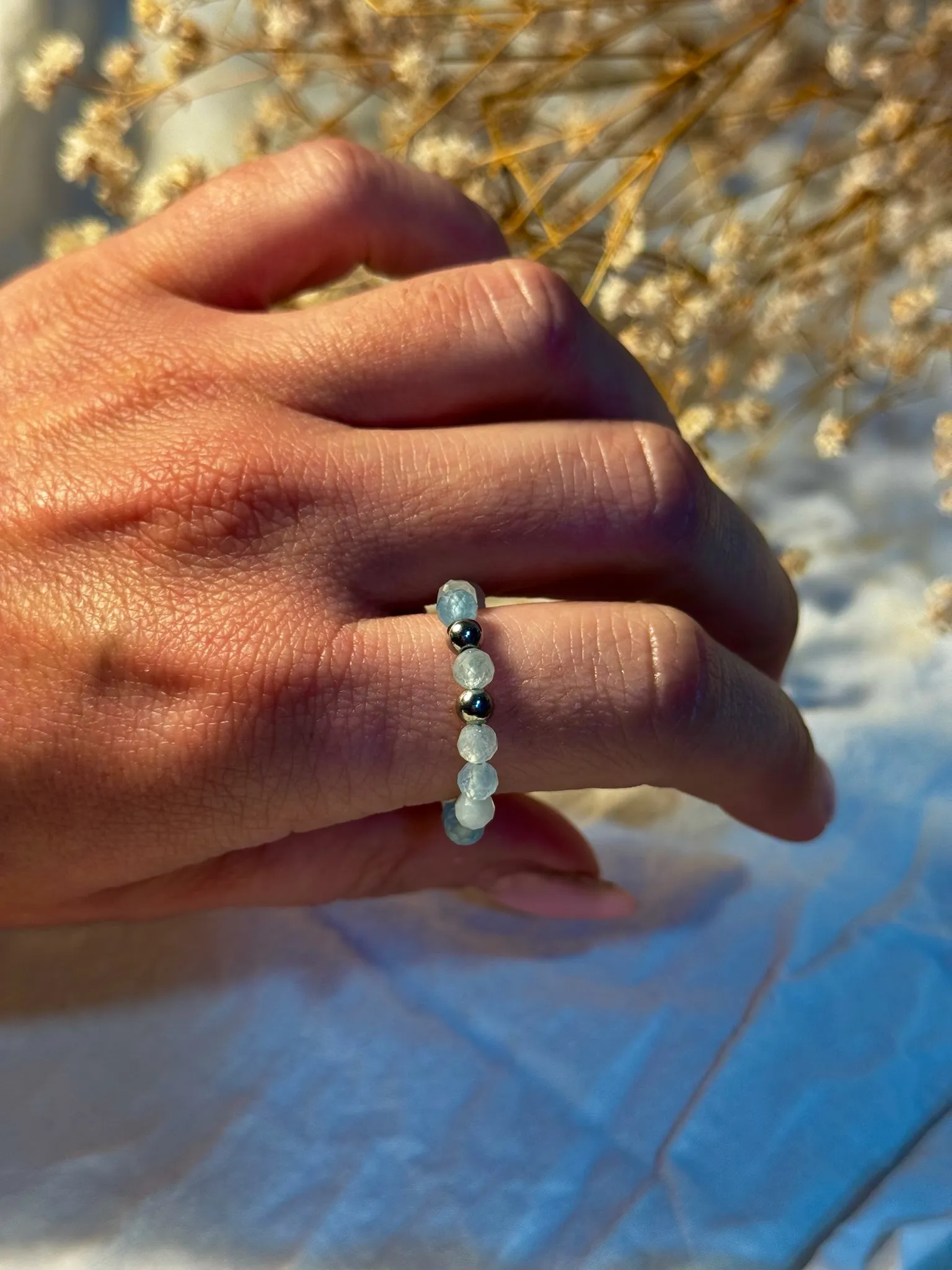 Anillo Mineral Aguamarina - imagen 1