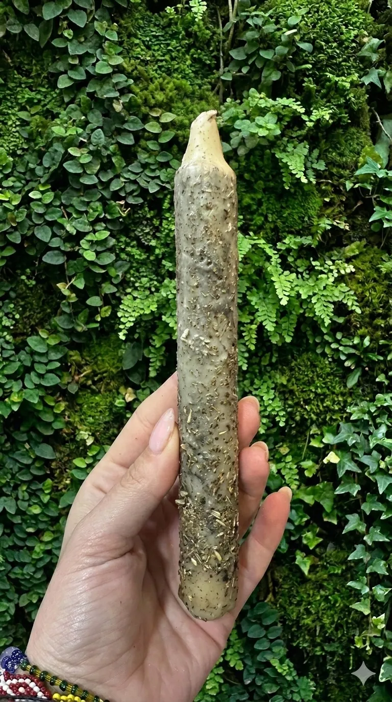 Producto Bella Bruja: VELA CONSAGRADA EUCALIPTO