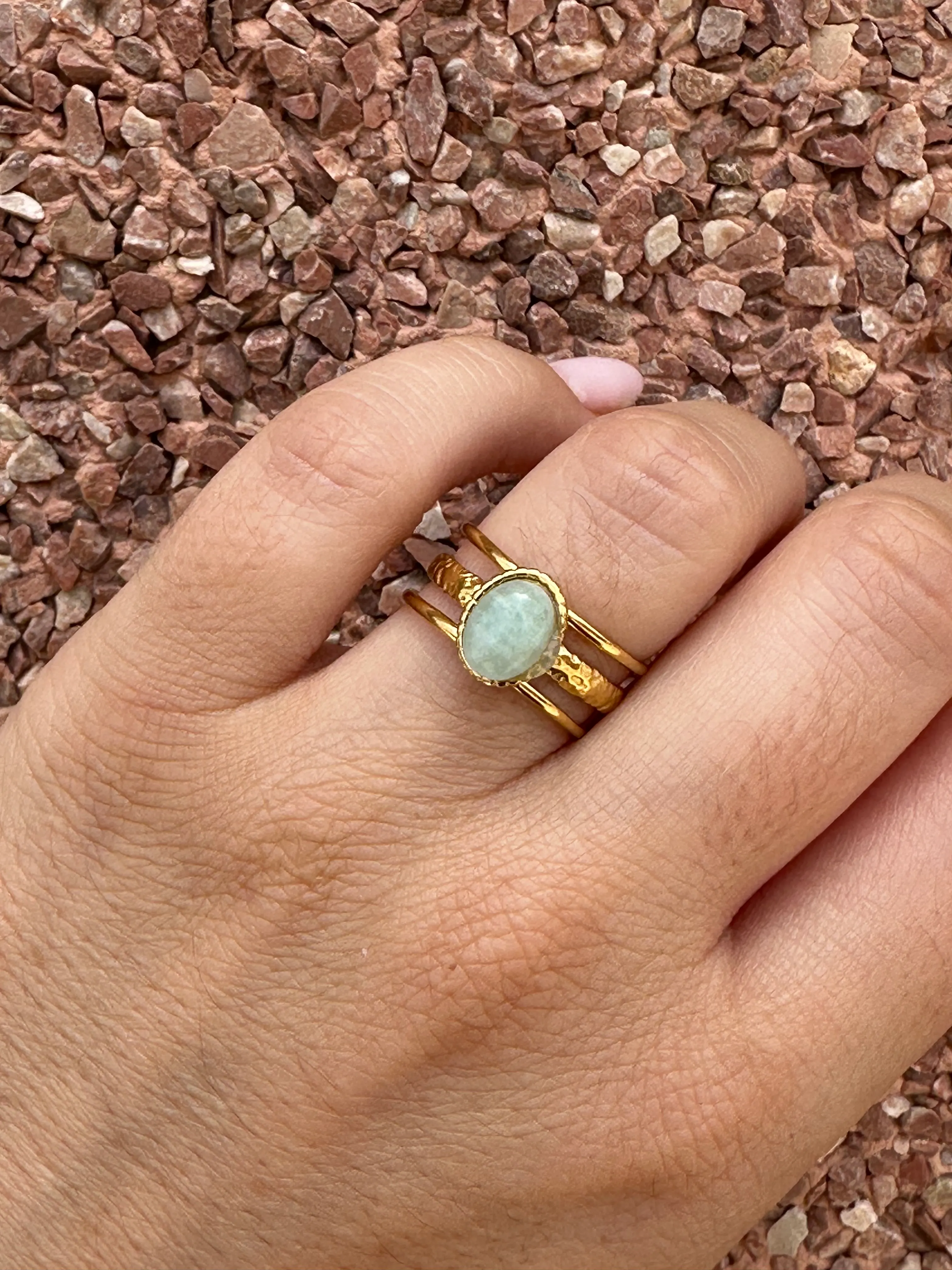 Producto Bella Bruja: Anillo amazonita