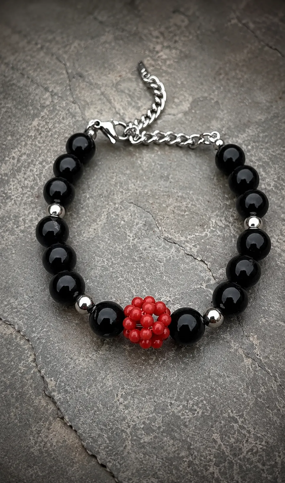 Producto Bella Bruja: Pulsera coral y turmalina
