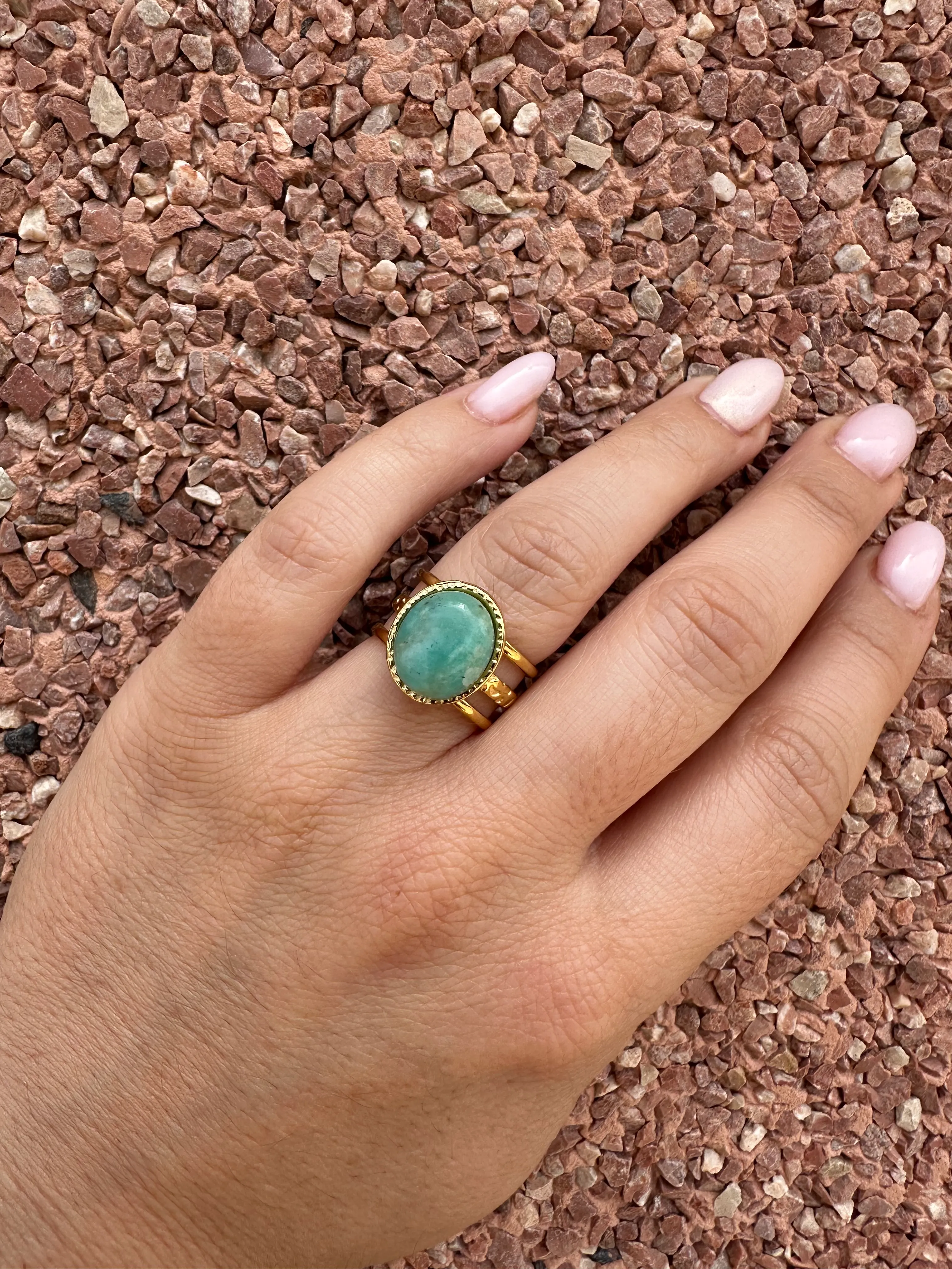 Producto Bella Bruja: Anillo amazonita