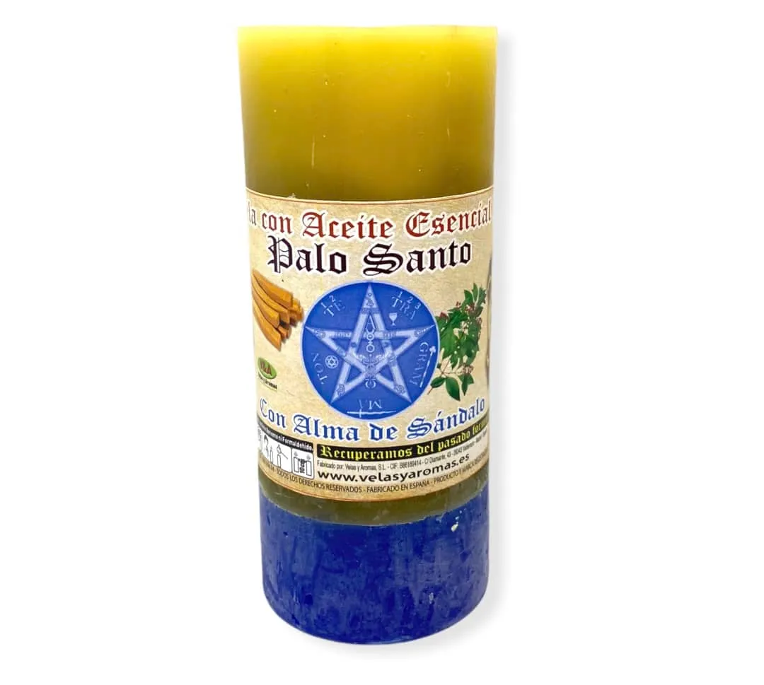 Producto Bella Bruja: Velón Palo Santo y Sándalo