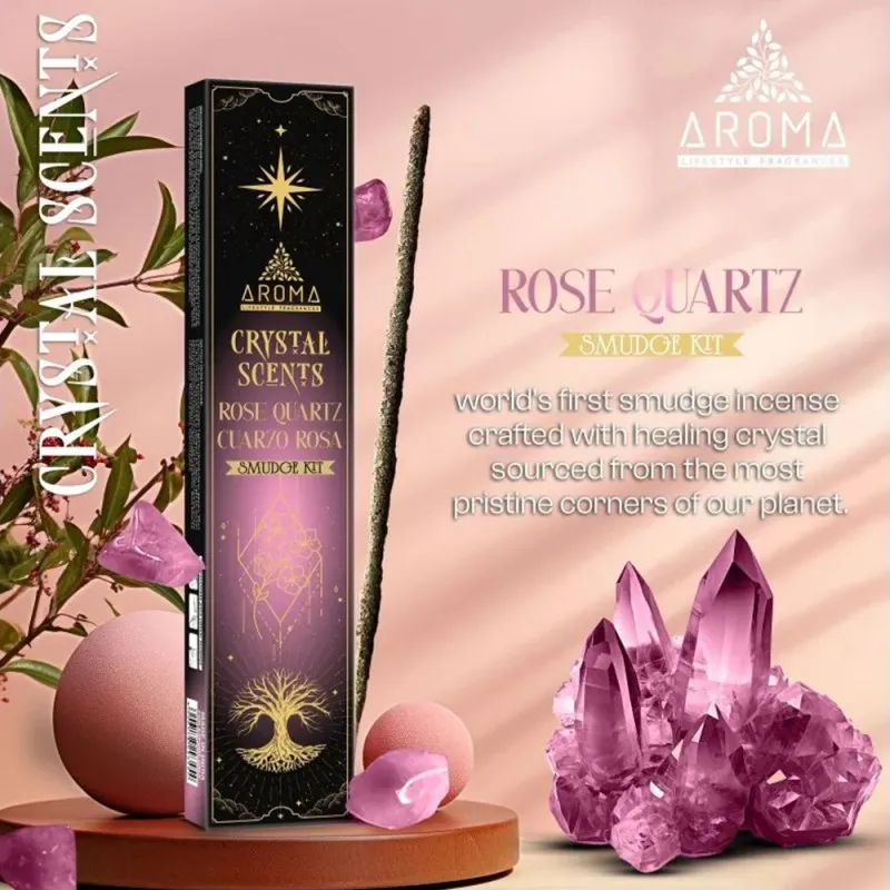 Producto Bella Bruja: Incienso Mineral Cuarzo Rosa