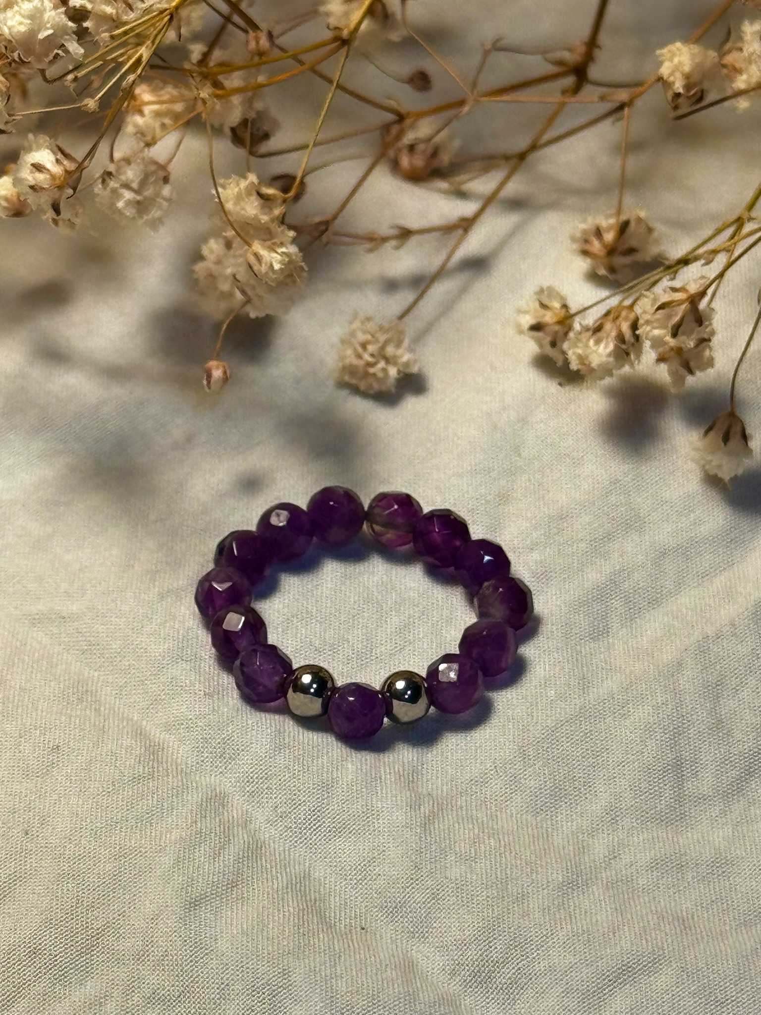 imagen de ANILLO MINERAL AMATISTA