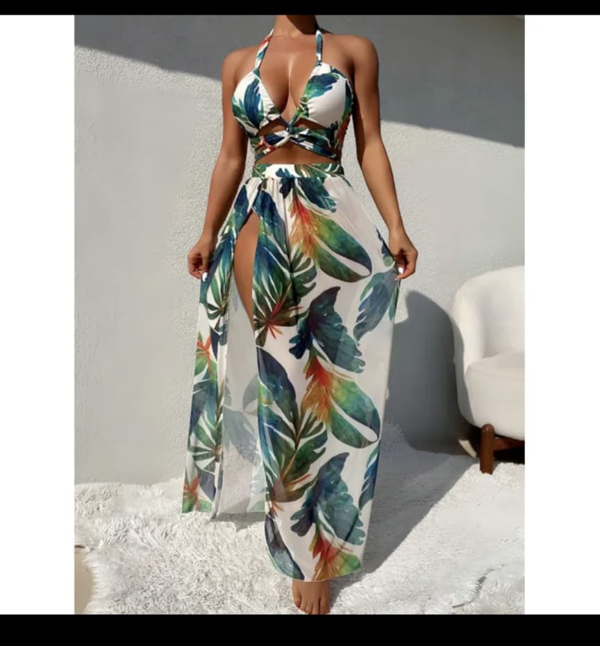 palm paradise beach wear set