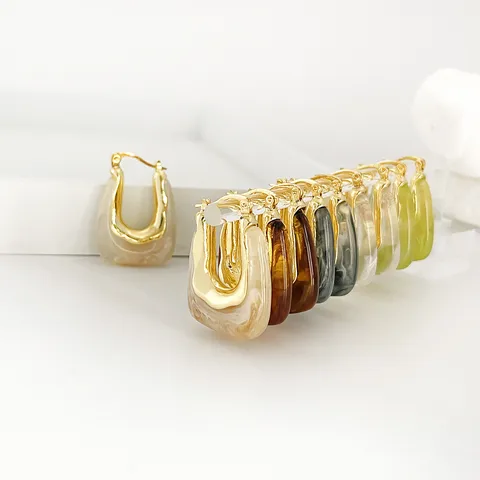 Stainless steel hoop earrings