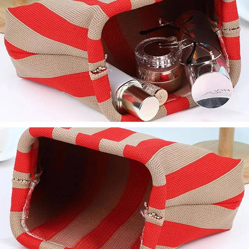 Chic Stripped Clutch Bag