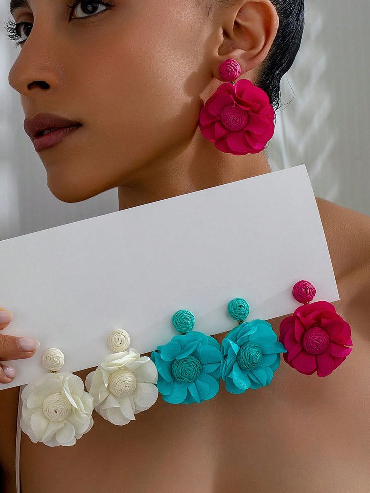 Floral earrings