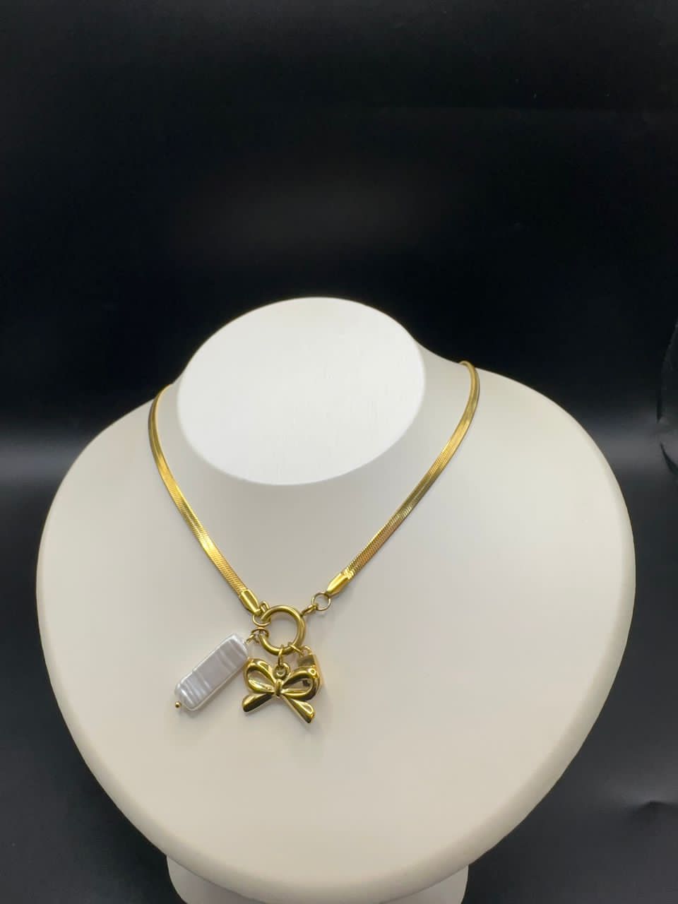 Bow tie necklace