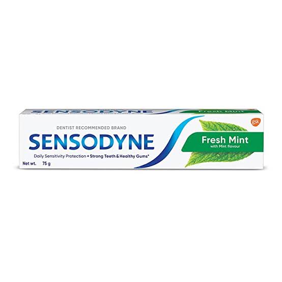 Sensodyne fresh mint toothpaste 