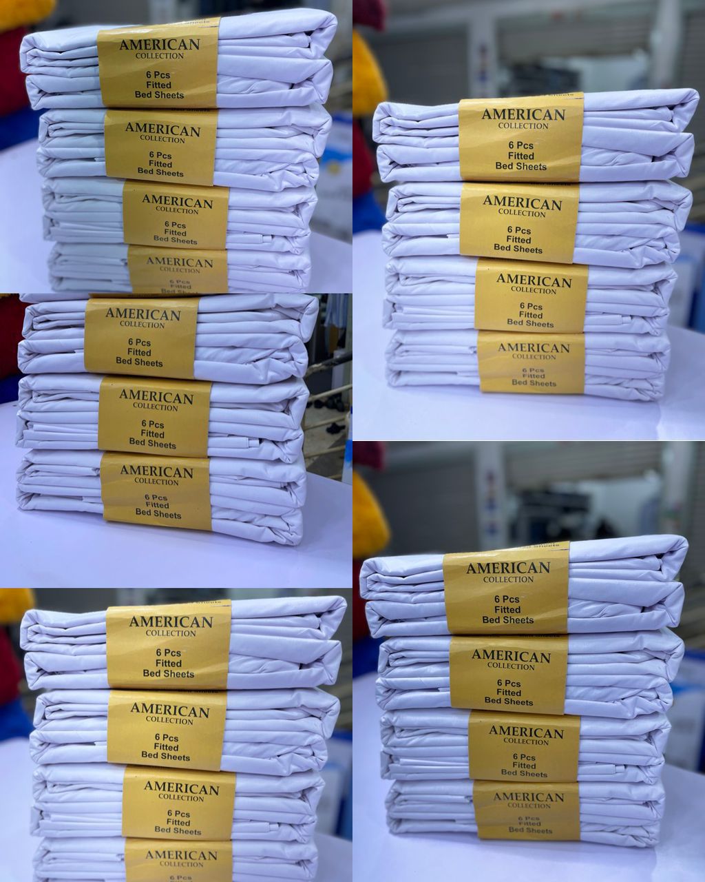 American comfort collection 6 pack Bedsheets 